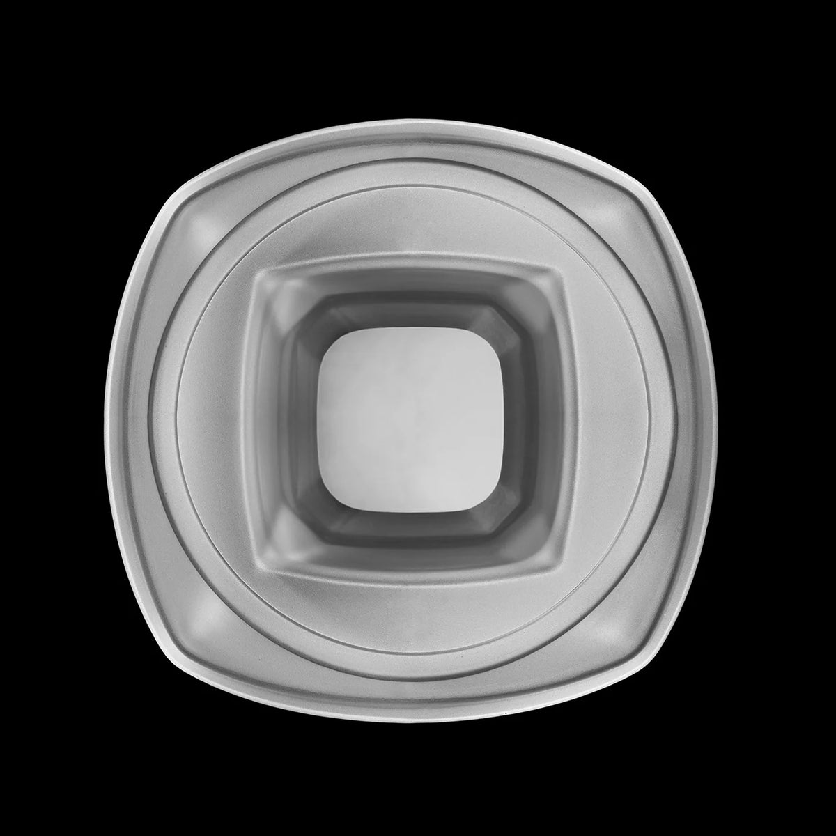 A top down view of the Nyht Whisky decanter without the lid