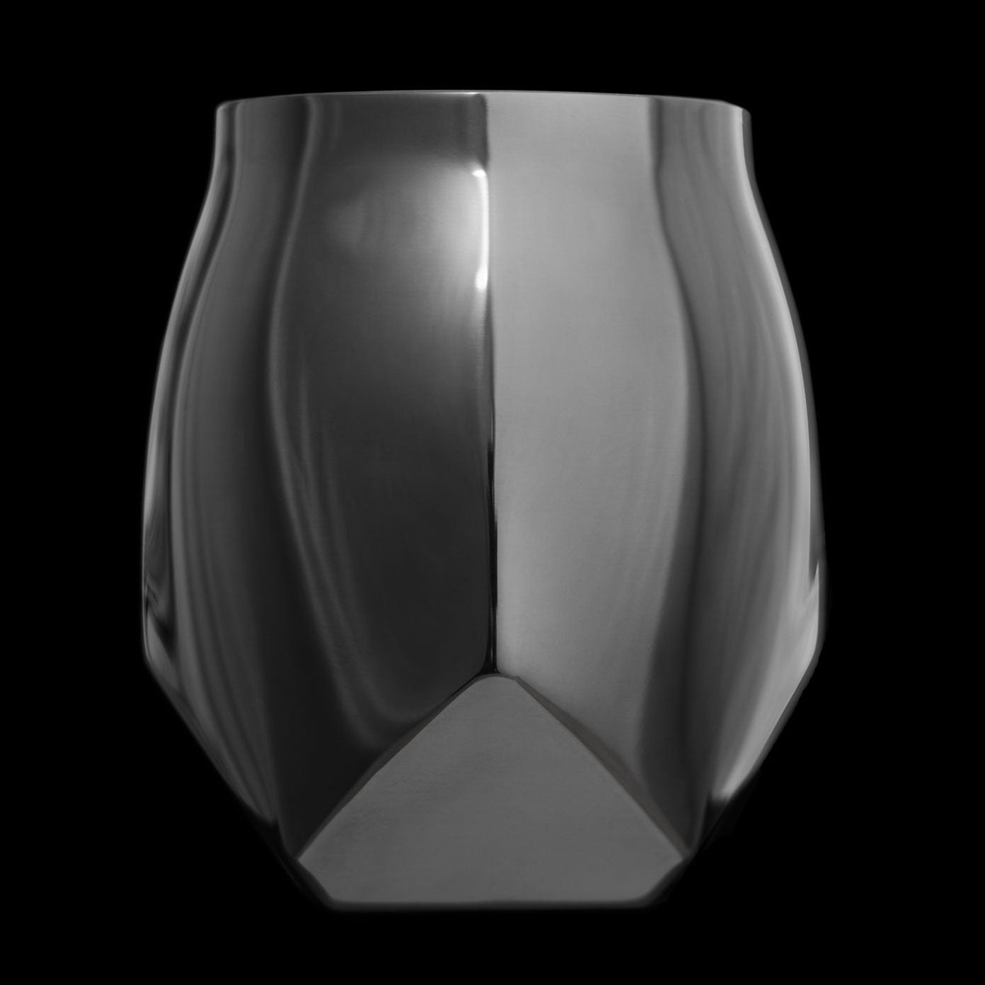 Black steel drinking vessel