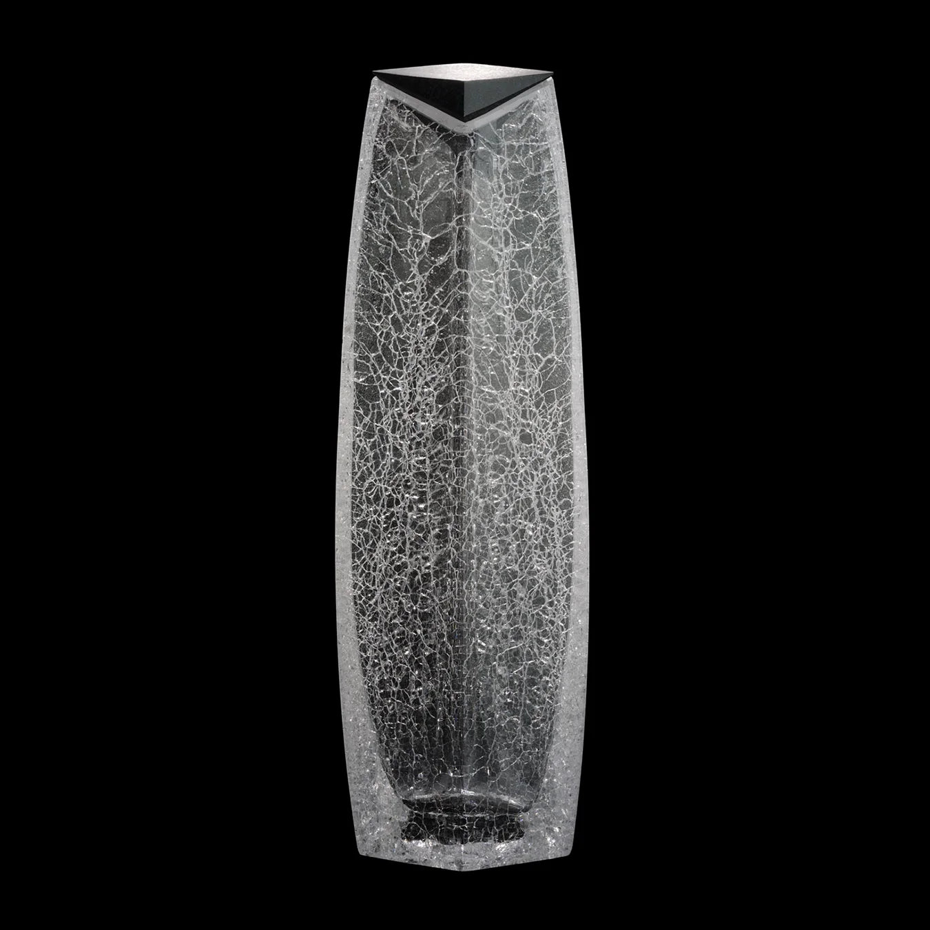 Luxurious Raif Whisky Decanter with ice glass finish, mouth-blown crystal, perfect for serving whiskey or bourbon