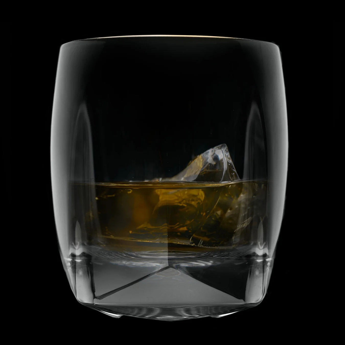 Rauk Heavy Tumbler made of non-leaded pressed glass, ideal for bourbon, whiskey, and Scotch on the rocks or neat